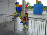 Tivola's Welt - Bildergalerie Kurztripp ins Legoland nach Günzburg mit Übernachtung in der Pension in Augsburg im Jahr 2005.